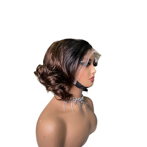 วิกผมจริงบ๊อบผมมนุษย์เด้ง13x4loose ยุโรปและอเมริกา - Product Image 5