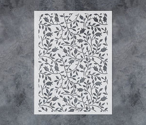 ลายฉลุผนังลายดอกไม้สไตล์โบฮีเมียน ลายกิ่งไม้ ใช้ซ้ำได้ สำหรับตกแต่งผนัง - Product Image 1