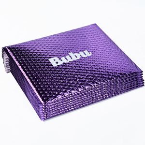 Bolsa de Burbujas de PP Impermeable con Refuerzo Lateral Morado y Sello Autoadhesivo para Envío Logístico, Embalaje de Regalos, Electrónicos y Cosméticos - Product Image 3