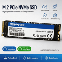 SSD interne NVMe M.2 2280 de 256 Go, 7400 Mo/s, faible latence, pour serveur, station de travail, ordinateur portable de jeu, OEM, SSD NVMe personnalisé