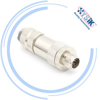 Conector de Ensamblaje M12 de 8 Pines con Codificación X, En Ángulo de 90°/Recto, Conector para PCB, Montaje en Panel Industrial Ethernet, Personalizado