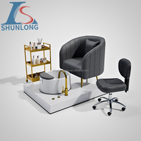 Fauteuil de pédicure personnalisé en gros, canapé de massage pour les pieds moderne avec système sans tuyauterie pour salon de beauté