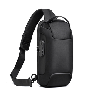 FULIYA, impermeable, personalizado, antirrobo, bandolera, bandolera de moda para hombre, bolso de pecho para motocicleta con cargador de teléfono - Product Image 2