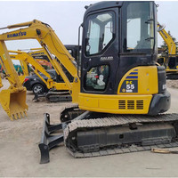 Mini pelle à chenilles d'occasion, petit PC55MR, à vendre, Machines de Construction, Jcb