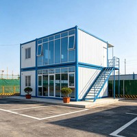 Casa Prefabricada Resistente al Viento y al Fuego, Estructura Ensamblada con Pernos, Instalación In Situ, Dormitorio para Trabajadores de Obras de Construcción