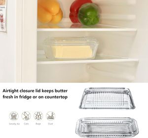 Стеклянная тарелка для масла в винтажном стиле - Product Image 5