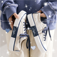 Baskets en toile blanches pour femmes, chaussures de marche, Tennis, décontractées, personnalisées, tendance 2021