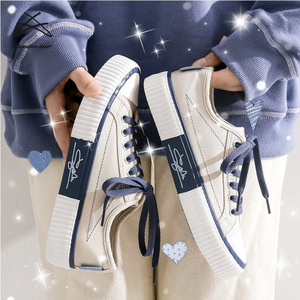 2021 Sneakers moda <span class=keywords><strong>donna</strong></span> Casual scarpe da passeggio <span class=keywords><strong>Tennis</strong></span> bianche in tela scarpe Casual da <span class=keywords><strong>donna</strong></span> personalizzate - Product Image 4