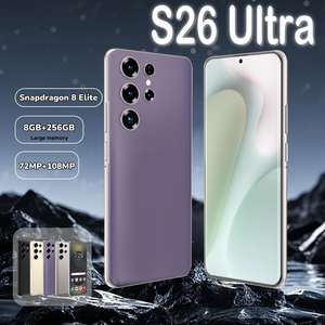 Top-Verkäufe Niedrigster Preis = Unschlagbares Angebot S26 Ultra Smartphone 8GB 256GB entsperrte Dual-Karte 7,3-Zoll-Bildschirm Mobiltelefone - Product Image 1