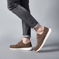 Chaussures Décontractées de Qualité Supérieure, Design Italien, Tendance Mode, à Lacets, Dessus en Cuir Véritable et Maille, Légères