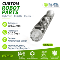 Composants robotiques en acier inoxydable usinés CNC 5 axes de haute précision sur mesure OEM, accessoires de joint, services d'usinage