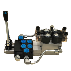 Válvula direccional monobloque electrohidráulica manual de doble control Huamao de 40 litros por minuto y 2 bobinas, flujo estable de 15 kg, Shandong - Product Image 3