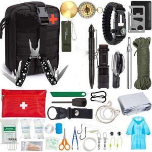 ชุดอุปกรณ์เอาตัวรอดกลางแจ้ง อุปกรณ์ฉุกเฉินสำหรับตั้งแคมป์ อเนกประสงค์ ขนาดกะทัดรัด น้ำหนักเบา กันน้ำ สำหรับการเดินป่า ตกปลา - Product Image 1