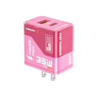Chargeur mural USB double port rapide E-Strong ES-D84 universel QC 3.0 Type-C PD 20W Max 35W pour appareils mobiles