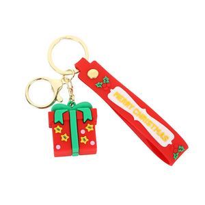Christmas Keychains Cartoon 3D PVC Santa <b>Tree</b> Claus Snowman Rubber Key Chains Christmas Decorot Pendant Gifts Christmas Keychain - Product Image 6