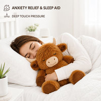 Offre Spéciale : Peluche Premium Lestée, Fabricant d'Animaux en Peluche Personnalisés, Vache des Highlands en Peluche Personnalisée, Jouet en Peluche Personnalisé OEM