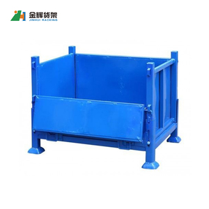Kho Thiết bị dây Sắt Lồng lưới có thể gập lại và đóng mở xếp chồng container gấp dây lưới Pallet lồng - Product Image 5
