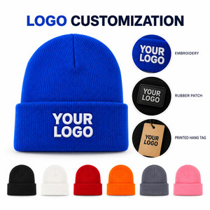 Bonnet d'hiver côtelé personnalisé avec logo, pour marques privées et projets OEM - Product Image 4
