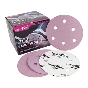 Großhandel Schleifpapier 150mm 6 Zoll Lila Keramik Schleif scheibe Klett verschluss Schleifpapier Schleif scheiben für die Automobili ndustrie - Product Image 3