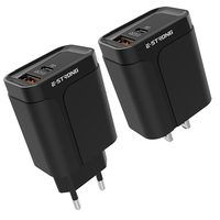 Chargeur mural USB pour téléphone portable de type C PD 20W en gros, chargeur de téléphone 2.4A pour iPhone