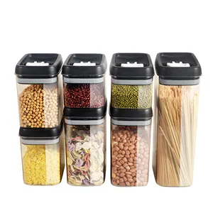 7 Piece Set Refrigerator Organizers And Storage Clear Plastic Transparent Containers With Lids Double Sided