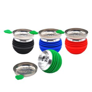 Accesorios para Fumar al por Mayor: Cuencos de Silicona y Acero Inoxidable 2 en 1 para Control de Calor - Accesorios Redondos para Cachimbas - Product Image 2