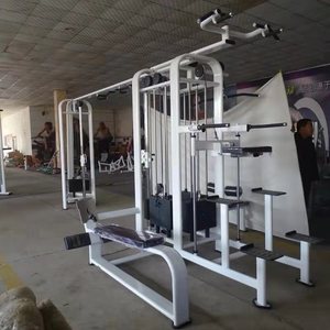 Équipement <span class=keywords><strong>de</strong></span> fitness en métal le plus vendu, appareil multifonctionnel, machine Smith, croisement <span class=keywords><strong>de</strong></span> câbles, noir rouge, boîte <span class=keywords><strong>de</strong></span> gym - Product Image 3