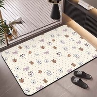 Tapis de bain en diatomite HM 2,5 mm, séchage rapide, super absorbant, antidérapant, durable, tapis de sol pour salle de bain, personnalisation de la marque