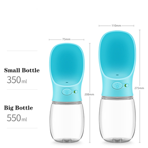 Haustier produkte 350ml 550ml Tragen Sie bequeme Hunde wasser tragbare Haustier wasser flasche - Product Image 4