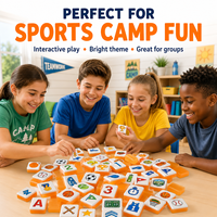 Jeu de Mahjong 160 tuiles en acrylique, personnalisé en usine, pour enfants, jeu de société, récompense scolaire, cadeau éducatif pour camp sportif