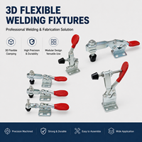 Kit de fixation pour soudage industriel, gabarits de table de travail 3D flexibles pour un positionnement précis des pièces