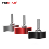 Vis de serrage réglable M5 x 17 mm avec poignée, vis de verrouillage en L, bouton de serrage en T pour cages de caméras GoPro, rails, tiges et sliders