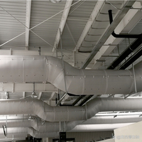 Conduit d'air flexible rectangulaire en tissu FABOSEN, matériau ignifuge, pour système de ventilation CVC en espaces bas plafond, à économie d'énergie