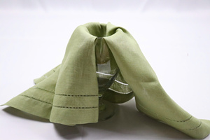 ผ้าปูโต๊ะลินินงานฝีมือคุณภาพระดับมืออาชีพ ผ้าเช็ดปากโต๊ะลินินขนาด 60x60 ซม. เย็บขอบสองชั้น สำหรับโรงแรมร้านอาหาร - Product Image 2