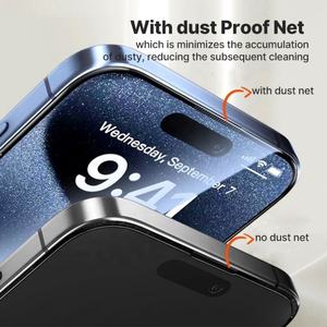 Protector de Pantalla para Móvil ESD Antiestático King Kong <span class=keywords><strong>Gorilla</strong></span>, Dureza 9H, Ultrafino, Cobertura Total, Borde Curvo Grande, Corte de Diamante, Templado - Product Image 3