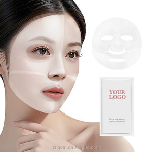 Masque facial blanc laiteux pour femme devient masque facial transparent cristal fendu blanc masque <span class=keywords><strong>de</strong></span> collagène transparent OEMODM - Product Image 2