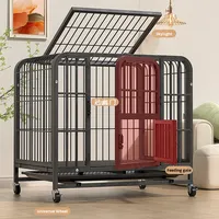 Cage pour chien de grande taille très résistante, cage pour chien de petite, moyenne et grande taille, tube carré en fil métallique, niche pour chien pour intérieur et extérieur, tous les types
