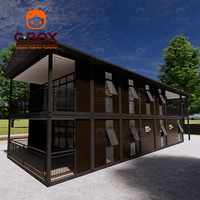 Cbox Villa Prefabbricata di Lusso Personalizzata a Due Piani, Hotel, Ristorante, Bar, Caffè con Parcheggio, Casa Modulare in Container