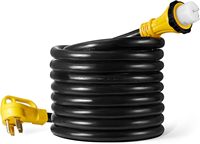 Önceden delinmiş 50 Amp jeneratör giriş kutusu ile kordon NEMA 14-50P SS2-50R jeneratör kablosu su geçirmez Combo kiti Listed listelenen