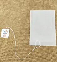 Sacos de chá vazios personalizados biodegradáveis do papel de filtro do café com corda e etiqueta do logotipo