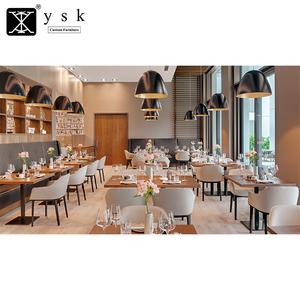<span class=keywords><strong>Muebles</strong></span> de comedor de madera contemporáneos, mesas duraderas, sillas, cabina, sofá, conjunto para restaurantes, hoteles, cafeterías, cafeterías, <span class=keywords><strong>YSK</strong></span>-17 - Product Image 3