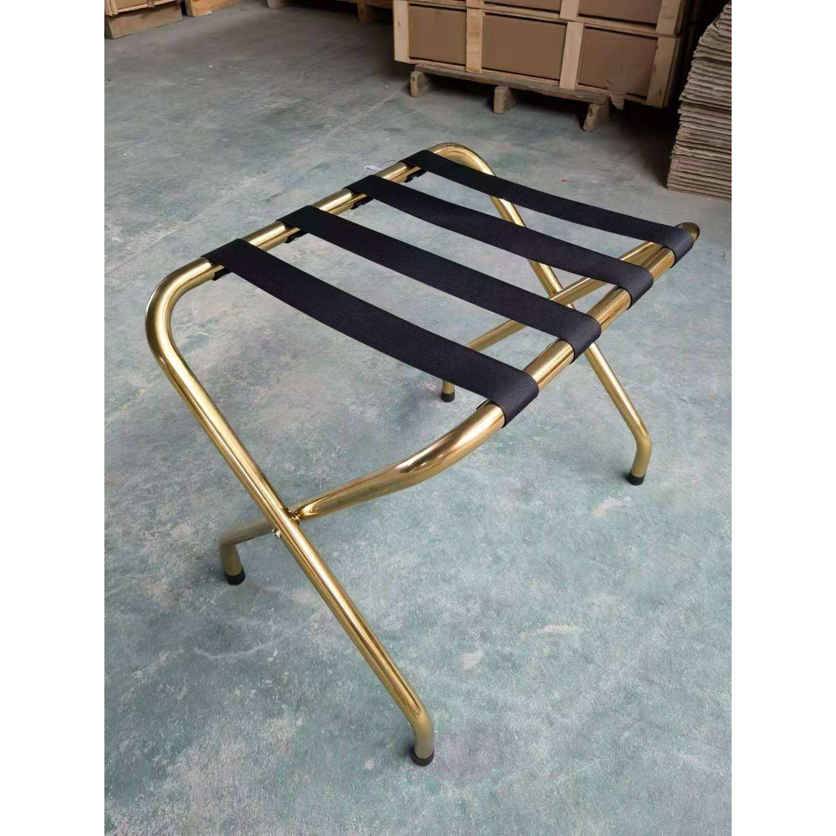 I013b Curved Acero inoxidable Portaequipajes Oro