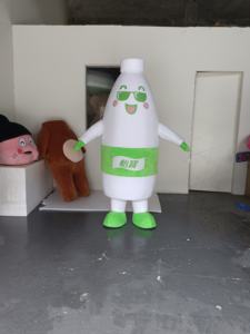 Yetişkinler İçin Unisex Etkinliklerde Kullanılabilen Cadılar Bayramı Özel Tasarım Çizgi Film Hayvan Yürüyen Maskot Şişme Kostüm - Product Image 3