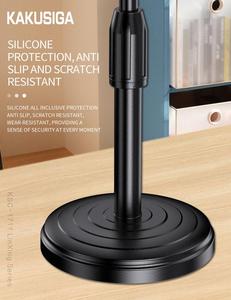 Nuevas llegadas 2025 Soporte retráctil para teléfono celular Soportes de transmisión en vivo de escritorio Soportes de escritorio Soporte de escritorio con ajuste de 270 ° - Product Image 5