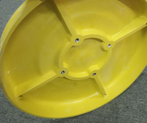 Einstellbare Höhe und 360 Grad Rotation Rollen Swivel FRP Hocker - Product Image 2