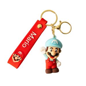 Porte-clés Mario transfrontalier, dessin animé créatif, petit pendentif pour sac à dos, pendentif de poupée, petit cadeau, cadeau en gros-F - Product Image 5