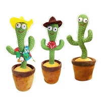 Cactus dansant électrique en peluche, jouet électronique en peluche avec enregistrement, jouet en peluche saxophone, vente en gros OEM