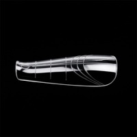140 pièces/boîte – Nouvelles formes d'ongles papillon françaises en acrylique pour extension rapide – Gel cristal sans papier pour extension d'ongles en gel