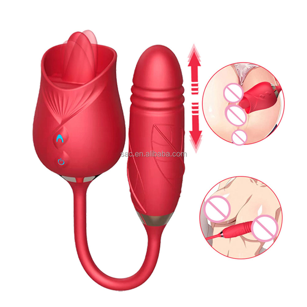 52163 Red tongue dildo