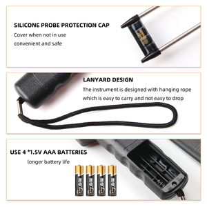 เครื่องวัดความชื้นเมล็ดพืชดิจิตอล SMART SENSOR AR991 พร้อมหัววัดขนาด 220 มม. สำหรับ 14 ชนิดพืช (ข้าวโพด ข้าวสาลี ฯลฯ) วัสดุ ABS ความละเอียด 0.1% - Product Image 4